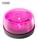 Pink Flashing Warning Light With Siren 7X4 Cm 