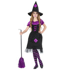 Witch  Dress With Crinoline Underskirt, Hat 