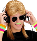 Neon Green Moustaches Adhesive -6 Styles Ass.