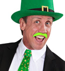 Neon Green Moustaches Adhesive -6 Styles Ass.