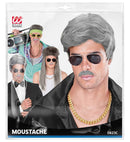 Grey Moustache Adhesive - 6 Styles Ass.