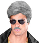 Grey Moustache Adhesive - 6 Styles Ass.