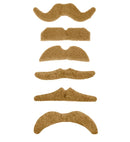 Blond Moustache Adhesive - 6 Styles Ass.