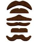 Brown Moustache Adhesive - 6 Styles Ass.