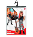 Rock Star  Tank Top, Mesh Crop Top, Pants, Belt, Leg Band, Bandana 