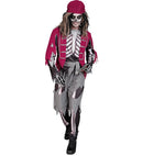 Pirate Skeleton  Shirt With Vest And Belt, Pants, Bandana 