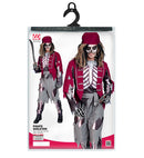 Pirate Skeleton  Shirt With Vest And Belt, Pants, Bandana 