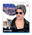 Character Moustache Adhesive - 3 Colors Ass.: Grey, Blond, Brown