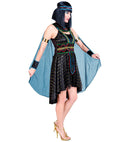 Egyptian Queen  Dress With Cape, Bracelets, Headband 