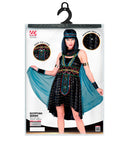 Egyptian Queen  Dress With Cape, Bracelets, Headband 