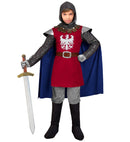 Knight  Coat With Cape, Belt, Hood 