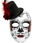 Dia De Los Muertos Mask With Hat