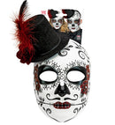 Dia De Los Muertos Mask With Hat