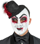 Commedia Dell'Arte Bleeding Man Mask With Hat
