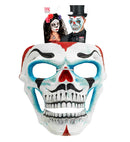 Dia De Los Muertos Clown Skull Mask 