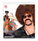 70S Moustache Adhesive - 2 Colors Ass.: Blond & Brown