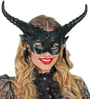 Theatrical Black Devil Eyemask