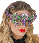 Theatrical Ram Eyemask With Flowers