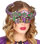 Theatrical Ram Eyemask With Flowers