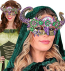 Theatrical Ram Eyemask With Flowers