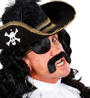 Pirate Moustache & Eye-Patches Adhesive - Black