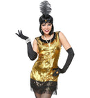 Roaring 20S Flapper  Dress, Headband With Feather 
