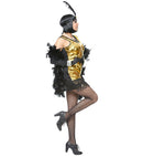 Roaring 20S Flapper  Dress, Headband With Feather 