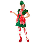 Santa'S Little Helper Elf  Dress, Hat With Ears And Plaits 