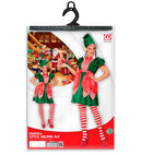 Santa'S Little Helper Elf  Dress, Hat With Ears And Plaits 
