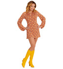The 70S Groovy Style - Rhombus  Dress 