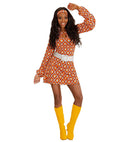 The 70S Groovy Style - Rhombus  Dress 