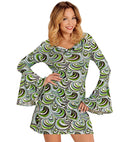 The 70S Groovy Style - Waves  Dress 