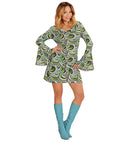 The 70S Groovy Style - Waves  Dress 