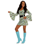 The 70S Groovy Style - Waves  Dress 