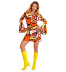 The 70S Groovy Style - Tubes  Dress 