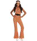The 70S Groovy Style - Rhombus  Jumpsuit 
