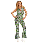 The 70S Groovy Style - Waves  Jumpsuit 