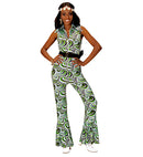 The 70S Groovy Style - Waves  Jumpsuit 