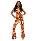 The 70S Groovy Style - Tubes  Jumpsuit 