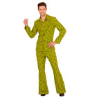 The 70S Groovy Style - Wallpaper Circles  Jacket, Pants 