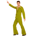 The 70S Groovy Style - Wallpaper Circles  Jacket, Pants 