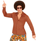 The 70S Groovy Style - Brown  Shirt  
