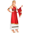 Roman Empress  Dress With Drape, Armbands, Laurel Wreath 