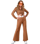 The 70S Groovy Style -  Brown  Pants 