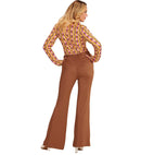 The 70S Groovy Style -  Brown  Pants 