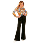 The 70S Groovy Style - Black  Pants 