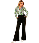 The 70S Groovy Style - Black  Pants 