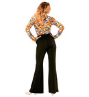 The 70S Groovy Style - Black  Pants 