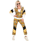 Black/Gold Skulls Shell Suit  Jacket, Pants 