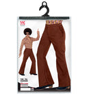 The 70S Groovy Style - Brown  Pants 